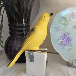 Vintage Yellow Bird Figurine
